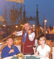 Hotel Gellert terrace restaurant Budapest